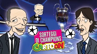 AUTOGOL CARTOON  Sorteggi di Champions [upl. by Ynnep420]