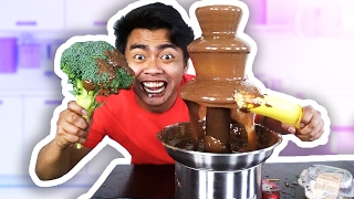 CHOCOLATE FONDUE CHALLENGE [upl. by Leciram]