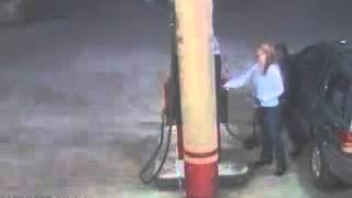 Gas Station Static Electricity Fire [upl. by Batruk722]