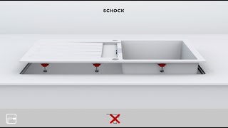 SCHOCK Einbauanleitung Flächenbündig Spüle [upl. by Packer]