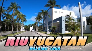 RIU YUCATAN Hotel Walking Tour  Playacar  Playa del Carmen  Mexico 4k [upl. by Lauhsoj]