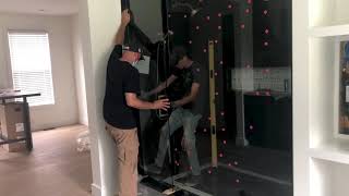 Shower Door Installation DIY  Fab Glass and Mirror [upl. by Anaynek481]