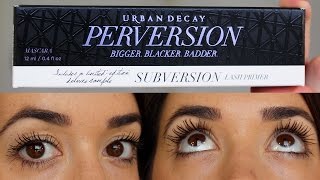 Urban Decay Perversion Mascara  Subversion  Review [upl. by Ahsienroc]