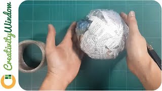 DIY Paper Ball for Artificial Pomander and Topiary [upl. by Avitzur782]