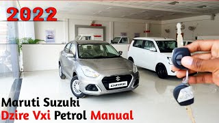 2022 Maruti suzuki Dzire Vxi petrol manual in grey colour मारूति सुजुकी डिजायर पेट्रोल मेनुअल २०२२ [upl. by Kopple]