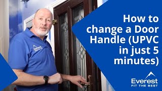 How to Change a Door Handle uPVC door in just 5 mins [upl. by Gambrill]