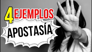 4 Ejemplos de APOSTASIA en la BIBLIA [upl. by Verne]