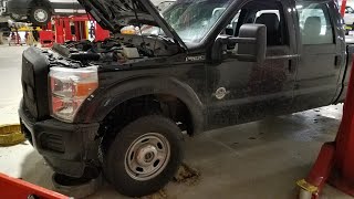 2015 67 Ford  Primary Radiator Leaking  HOW TO [upl. by Dnomsaj491]