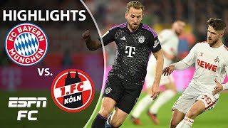 Bayern Munich vs FC Cologne  Bundesliga Highlights  ESPN FC [upl. by Jessalin]