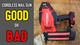 REVIEW Craftsman V20 CORDLESS BRAD NAILER  CMCN618C1 [upl. by Debbie]