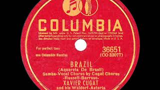 1943 HITS ARCHIVE Brazil  Xavier Cugat [upl. by Irrac1]