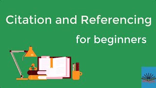 Citation and Referencing for beginners [upl. by Jepson461]