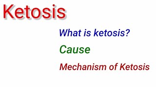 Ketosis  Meaning Causes amp Mechanism of ketosis in Diabetes mellitus amp Starvation [upl. by Halilahk852]