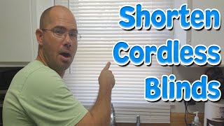 How To Shorten A Cordless Blind Guide [upl. by Odraode]