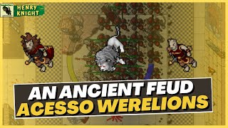 TIBIA QUESTS 1 COMO FAZER A QUEST AN ANCIENT FEUD  ACESSO WERELIONS [upl. by Adallard]