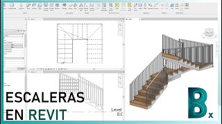 Escaleras en Revit  Escalera por boceto  Revit Práctico [upl. by Snapp]