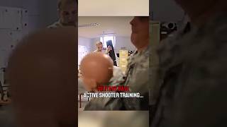 Military base active shooter scenario training‼️🤯 military army combat war [upl. by Nylime166]