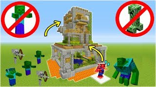 Minecraft Tutorial How To Make A Safe House quotMob Proof Housequot [upl. by Razaile678]