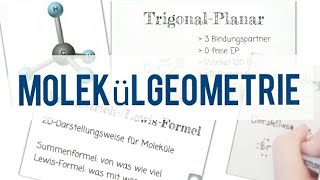 3 Chemie GRUNDWISSEN  Klasse 9  Molekülgeometrie LewisFormel EPAModell Atombindungen [upl. by Gorrono]