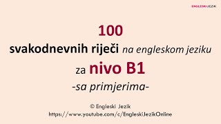 Brzi engleski  ODMAH naučite 100 jednostavnih svakodnevnih riječi  Proširite vokabular [upl. by Mcnutt816]