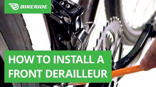 How to Install a Front Derailleur [upl. by Anjanette51]