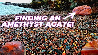 Exploring for Lake Superior Agates  Rockhounding for gems [upl. by Yleoj]