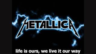 Metallica  Nothing Else Matters Lyrics [upl. by Reffinej]