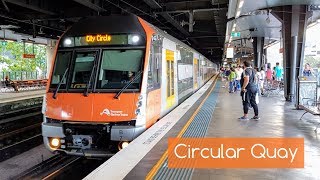 Sydney Trains Vlog 1515 Circular Quay With a Variety of Trains [upl. by Enaasiali943]