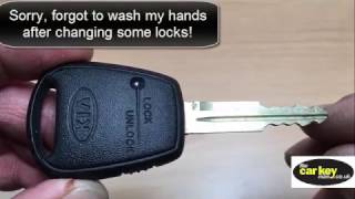 Key Battery Kia Picanto 2005 HOW TO change [upl. by Atiekal768]