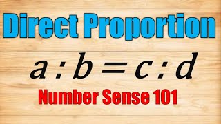 Direct Proportion  Business Mathematics [upl. by Rett]