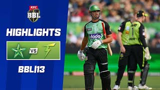 Melbourne Stars v Sydney Thunder  BBL13 [upl. by Ecnesse]