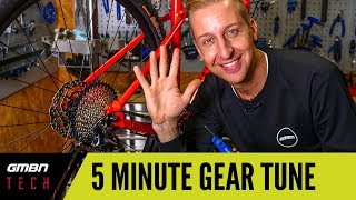 5 Minute Gear Adjust  How To Set Up Your Mountain Bike Gears Correctly [upl. by Ynnod]