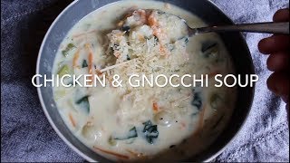 Chicken Gnocchi Soup  Olive Garden Copycat Recipe [upl. by Ahtennek]