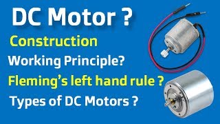 DC Motor  DC Motor Working Principle Construction and Types Hindi [upl. by Genet]