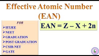 Effective Atomic Number EAN [upl. by Aistek]