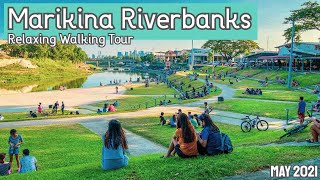 Marikina City Riverbanks  Relaxing City Virtual Tour  Philippines New Normal [upl. by Fleurette]