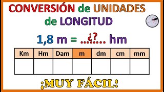 CONVERSIÓN de UNIDADES de LONGITUD  Muy fácil [upl. by Sible]