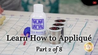 Learn How to Appliqué with Shabby Fabrics  Part 2 Appliqué Supplies [upl. by Maillw750]