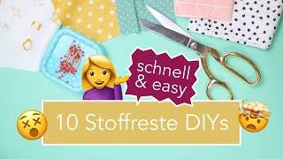 10 LastMinute Geschenkideen aus Stoffresten [upl. by Halla]