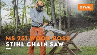 STIHL MS 251 WOOD BOSS® Chain Saw  Product Feature [upl. by Notserp]