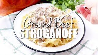 How to make GROUND BEEF STROGANOFF [upl. by Morocco165]