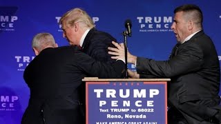 Donald Trump rushed off stage during rally in Nevada [upl. by Darnell]