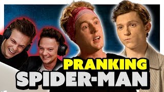 TOM HOLLAND INTERVIEW PRANK EARPIECE [upl. by Malda]