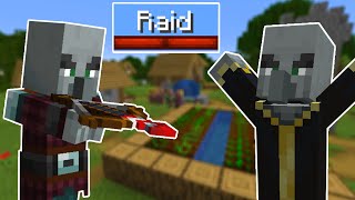 How to Start a Raid in Minecraft All Versions [upl. by Eirhtug]