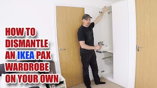 How to Dismantle an IKEA Pax Wardrobe by yourself [upl. by Stav]