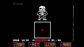 Undertale Sans boss fight  Genocide Run [upl. by Simonsen]