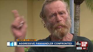 Bradenton man fed up with aggressive panhandlers takes to streets to warn drivers community [upl. by Aivata]