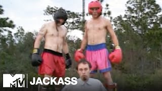 Stilt Boxing ft SteveO amp Ryan Dunn 2001  Jackass [upl. by Carrnan11]