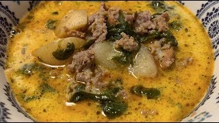 Zuppa Toscana Soup Copycat Olive Garden Zuppa Toscana Soup WOW Delicious [upl. by Natsyrk936]