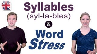 Syllables and Word Stress  English Pronunciation Lesson [upl. by Willner]